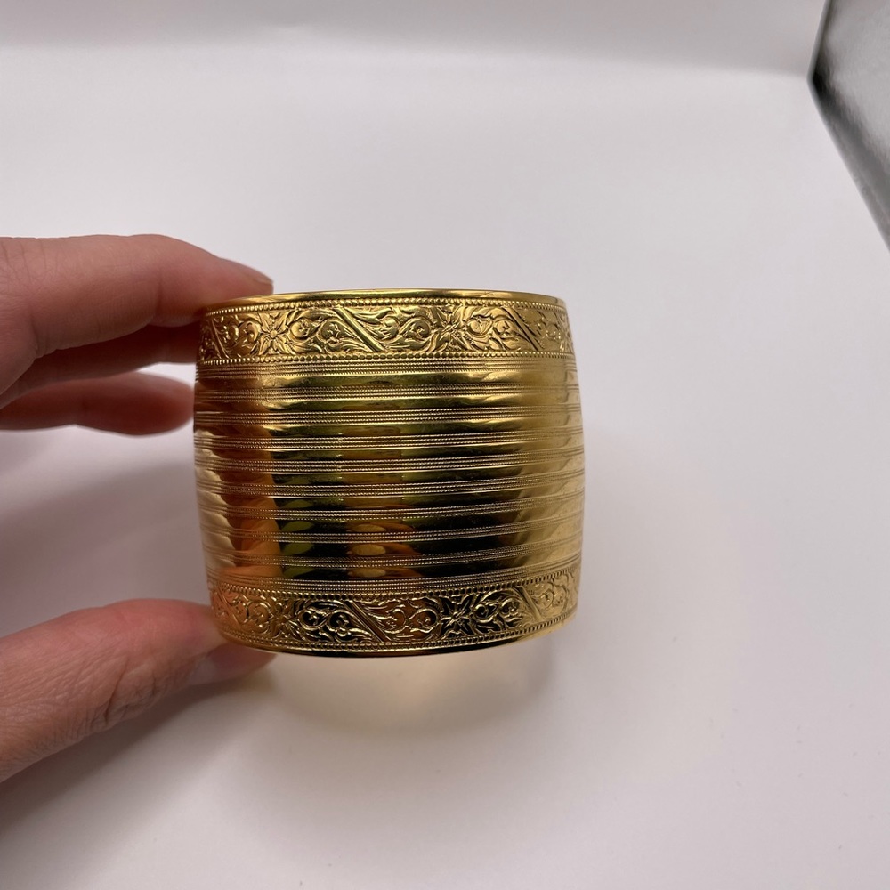 Monet Gold cuff bangle